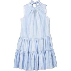 Calvin Klein Sleeveless Blue Striped Dress